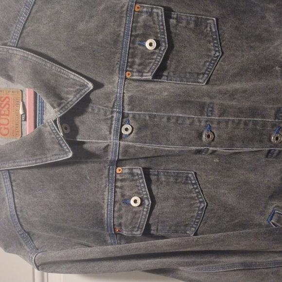 Black denim 3xl (2xl) Guess jacket from the  late 80s - Picture 10 of 13